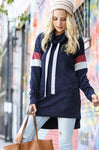 Varsity Stripe Hacci Tunic