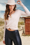 Leah Ribbed Henley