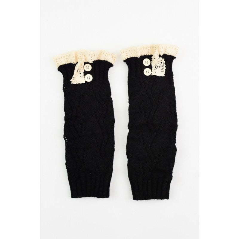 Crochet Lace Leg Warmers