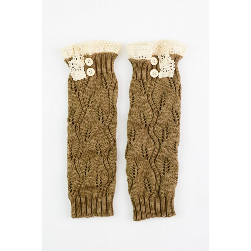 Crochet Lace Leg Warmers