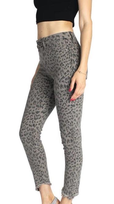 KanCan Leopard Skinny Jeans