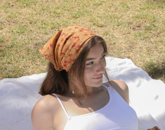 Floral Bandana Marigold