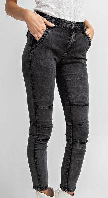 Mineral Wash Jeggings Ash