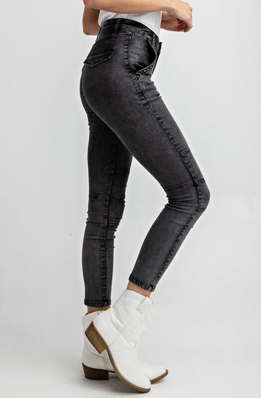 Mineral Wash Jeggings Ash