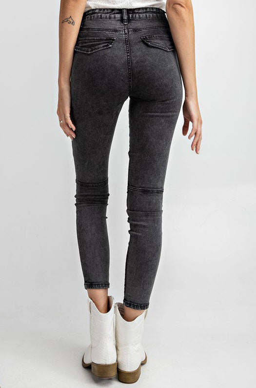 Mineral Wash Jeggings Ash