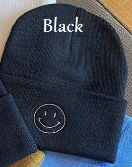 Smiley Face Knit Beanies