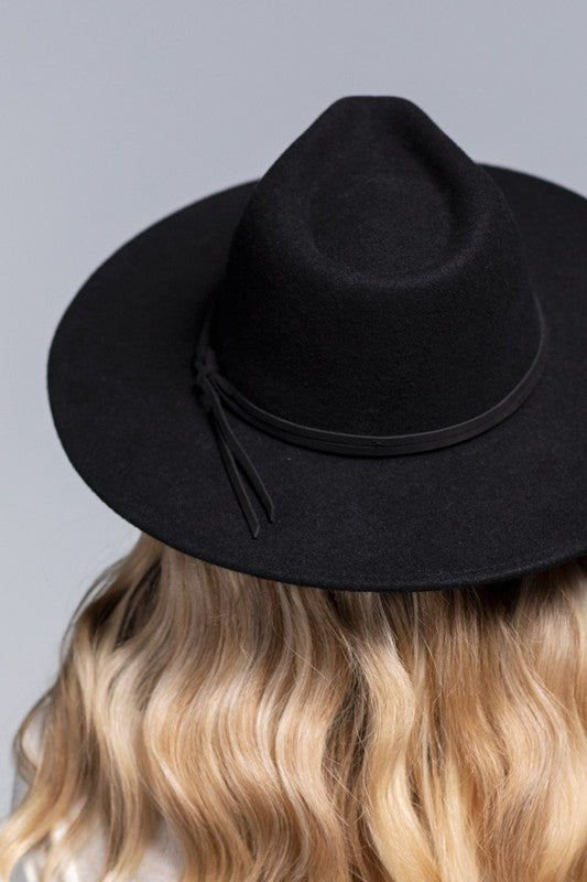Wool Panama Hat Black
