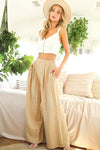 Peyton Wide Leg Trousers Taupe