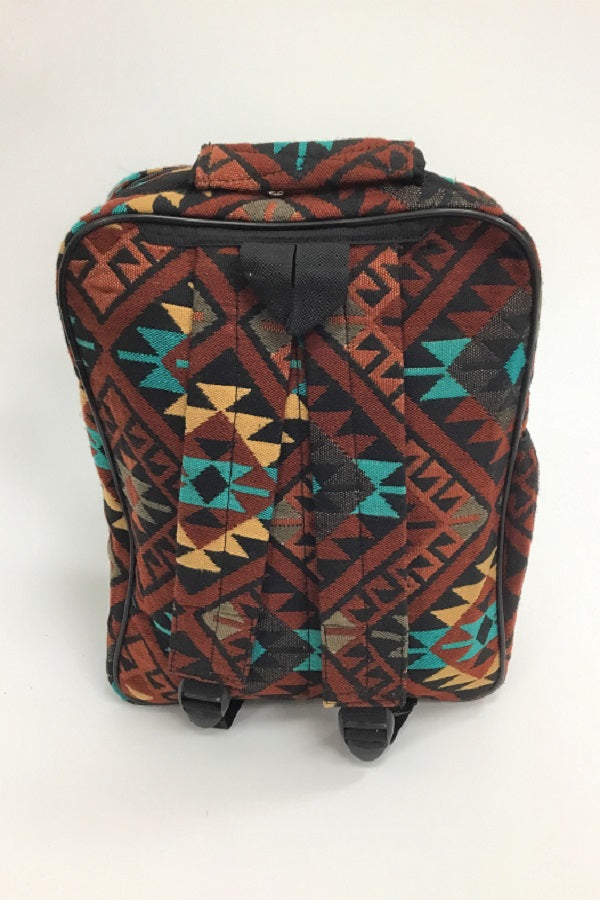 Santa Fe Aztec Backpack Burgundy