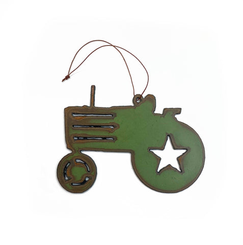 Tractor Metal Ornament