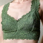 Lace Bralette Olive