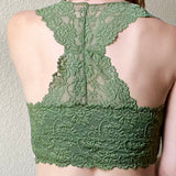 Lace Bralette Olive