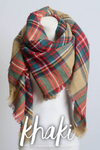 Classic Plaid Blanket Scarf
