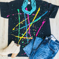 Splatter Tee Black