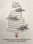 Love Never Fails Cake Topper