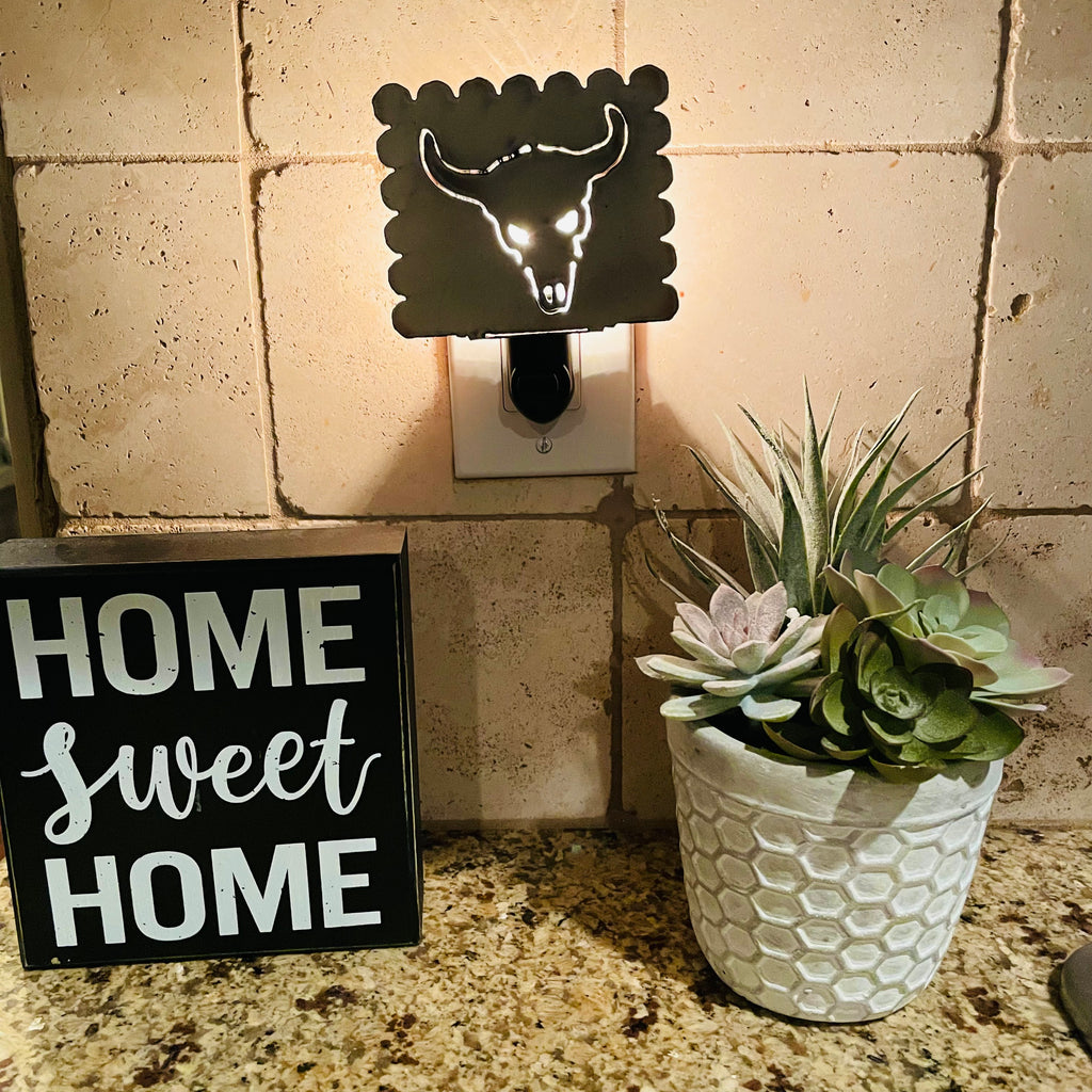 Buffalo Skull Nightlight