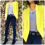 Lorelai Stretch Blazer Yellow